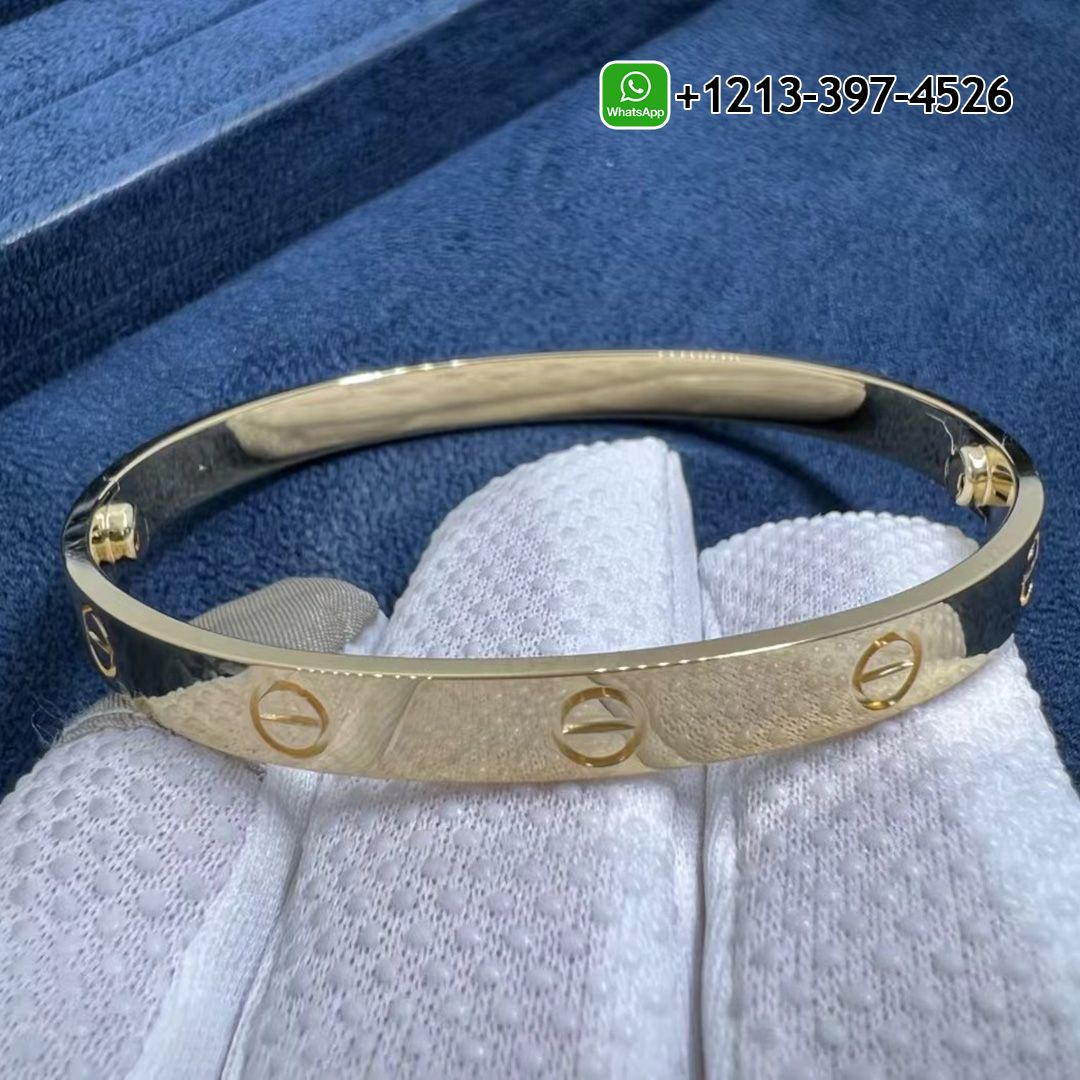 Custom Made Solid 18K Yellow Gold Cartier Love Bracelet B6067517