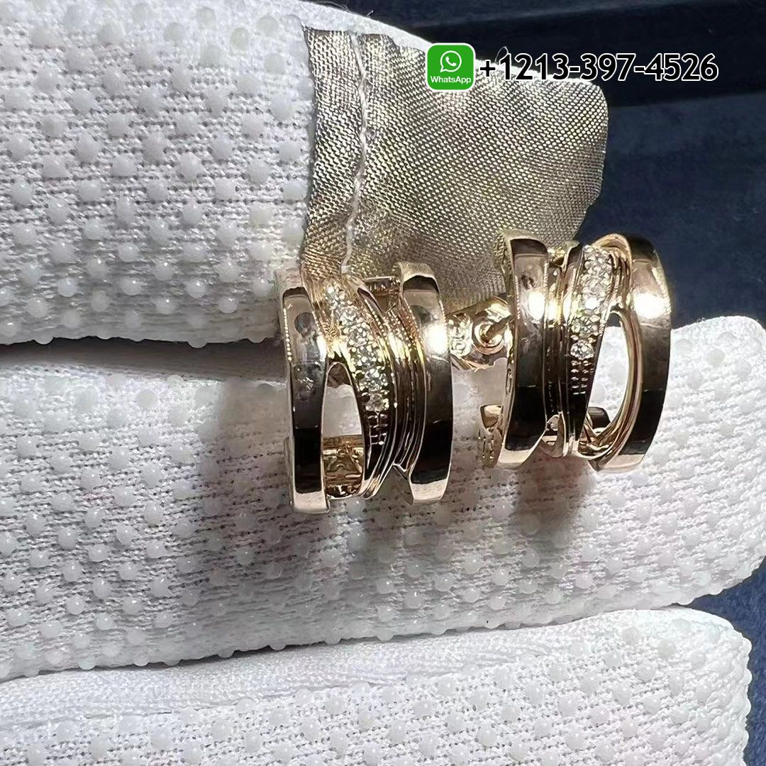 Bvlgari B.zero1 18K Rose Gold Diamond Earrings