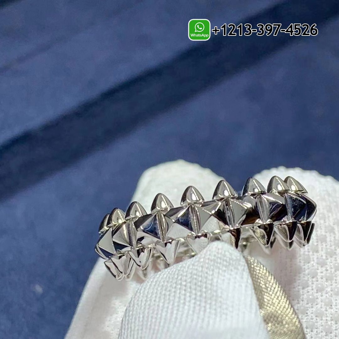 Cartier 18k White Gold Clash De Cartier Medium Model Band Ring B4231152