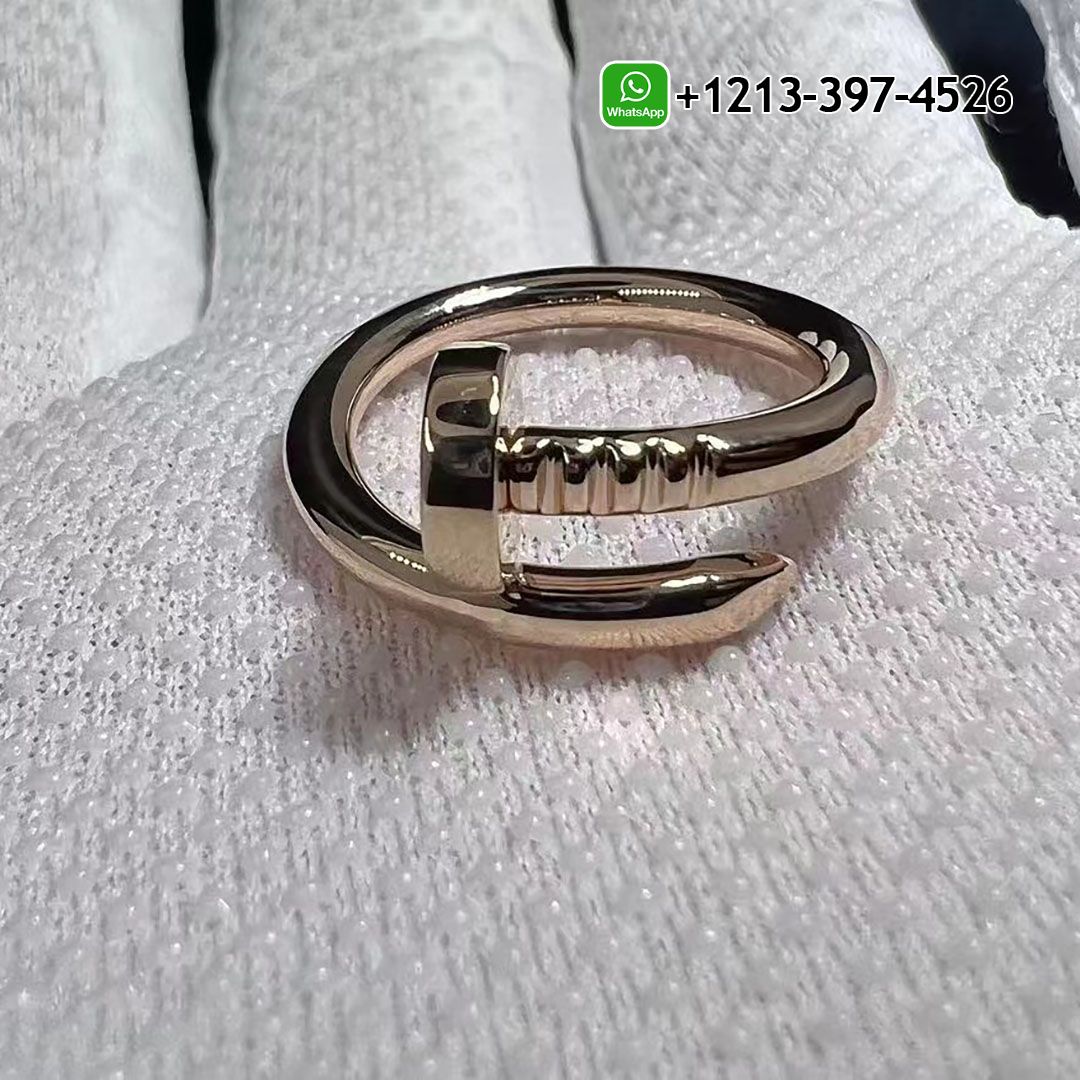 Classic Cartier Juste Un Clou 18k Rose Gold Nail Ring B4092500
