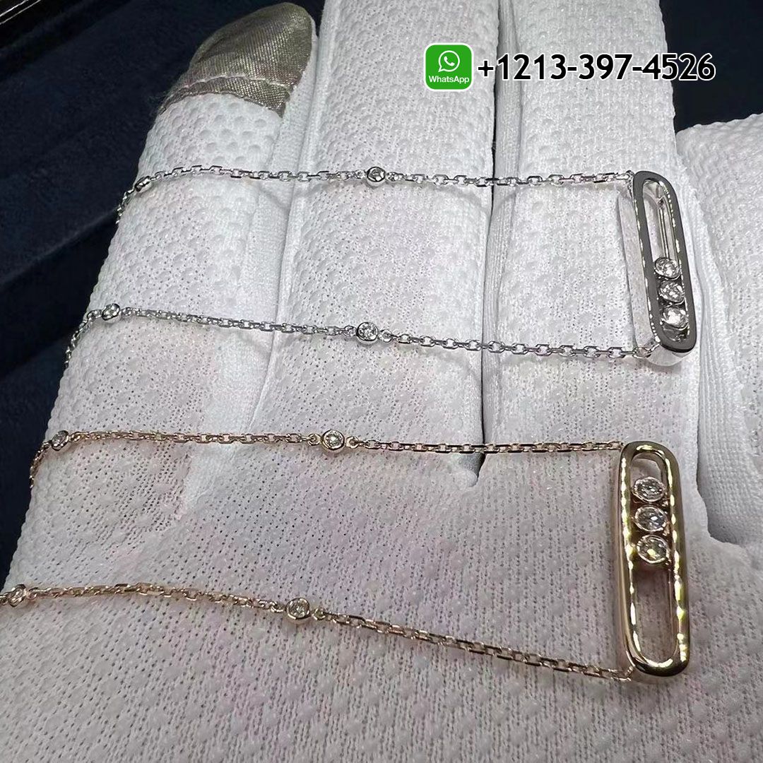 Messika Baby Move 18K White Gold Diamond Necklace