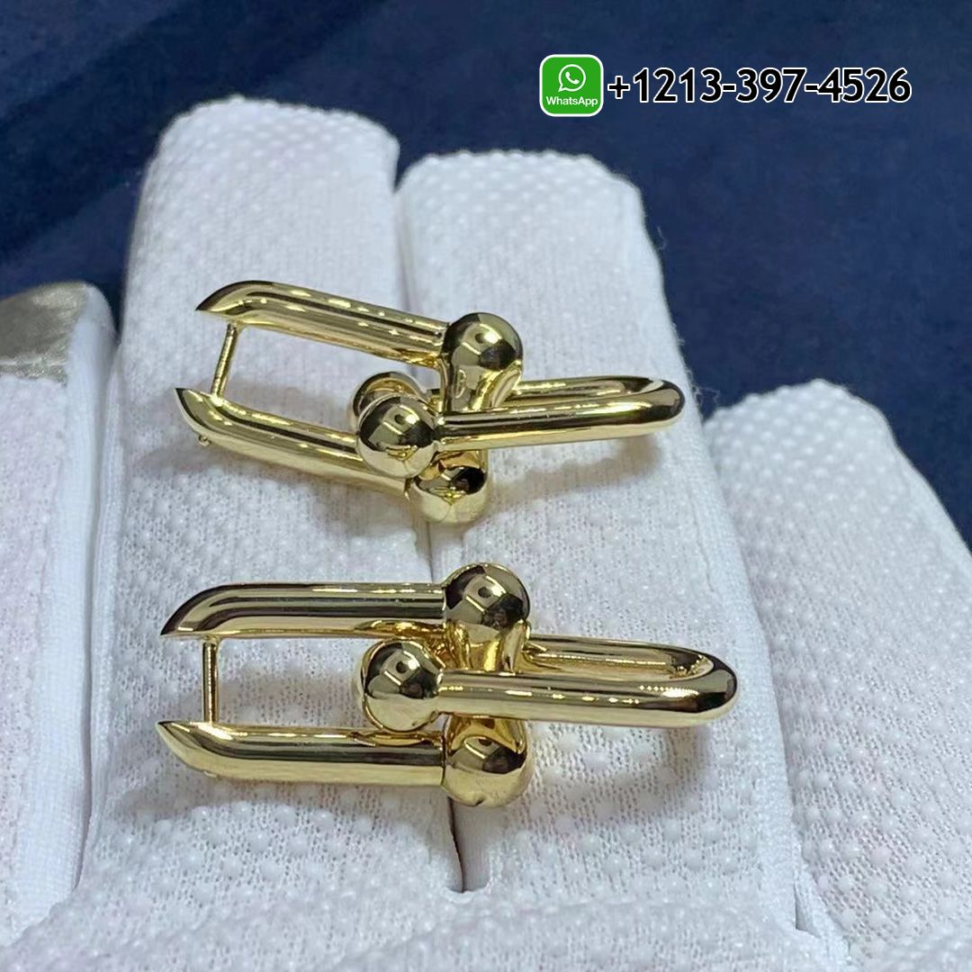 Tiffany City HardWear 18K Yellow Gold Large Link Earrings