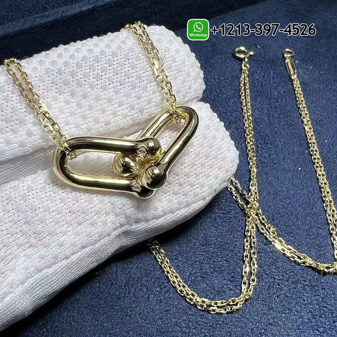 Tiffany HardWear Double Link Pendant in 18k Yellow Gold
