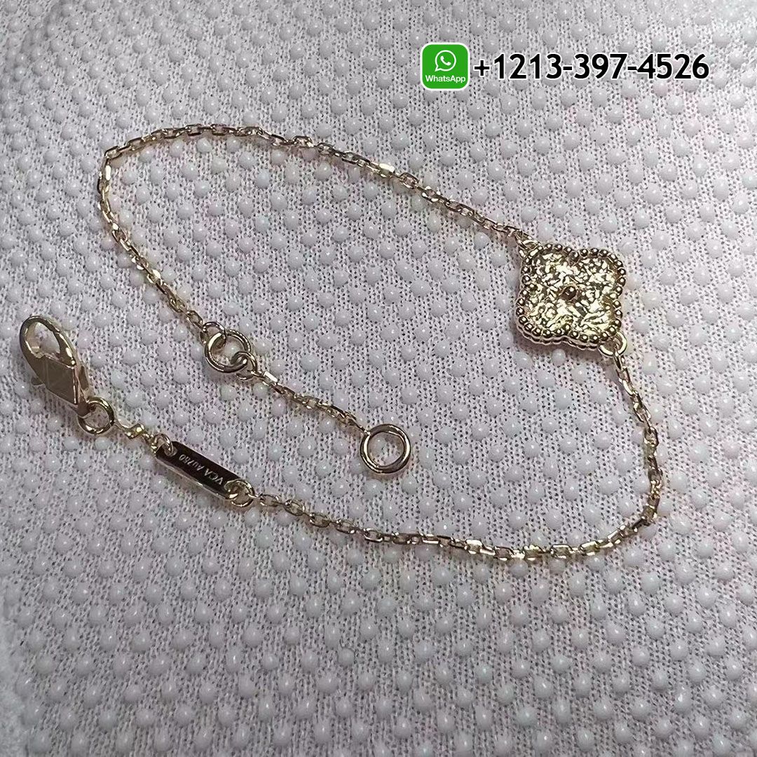 Van Cleef & Arpels 18k Rose Gold Sweet Alhambra Bracelet VCARO8DC00