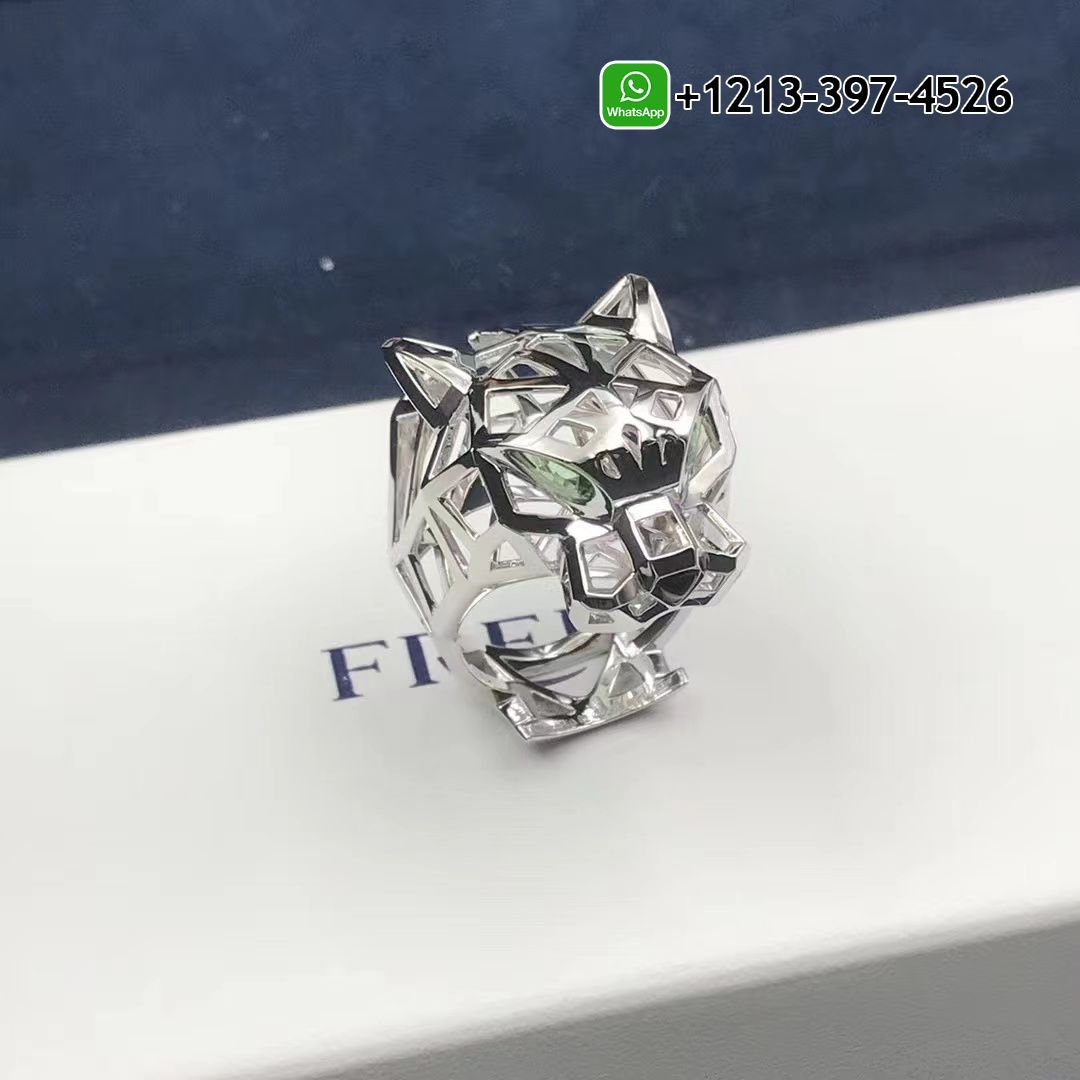 Cartier 18k White Gold Panthere De Cartier Openwork Ring N4730900