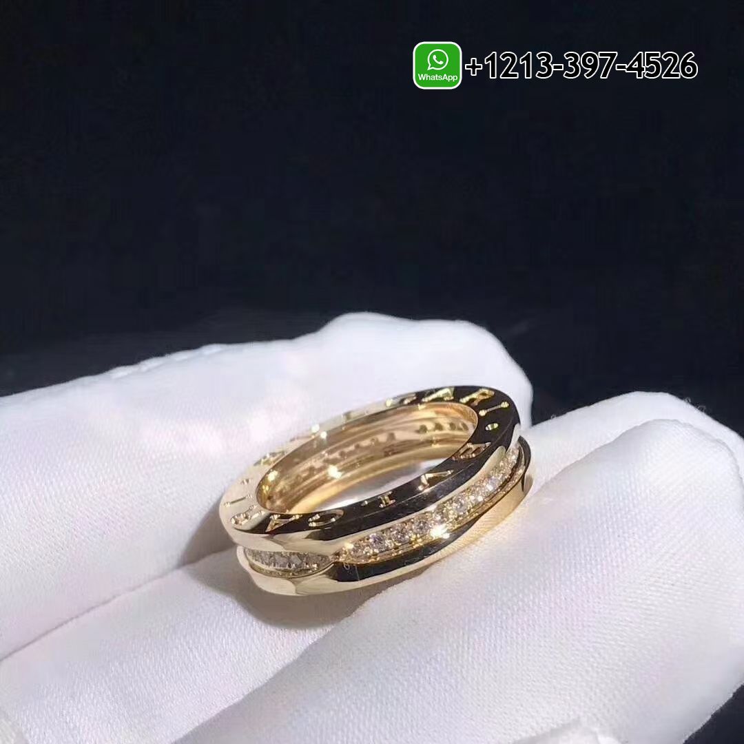 Bvlgari B.zero1 Diamond 18k Yellow Gold One-band Ring Ref.: 342880