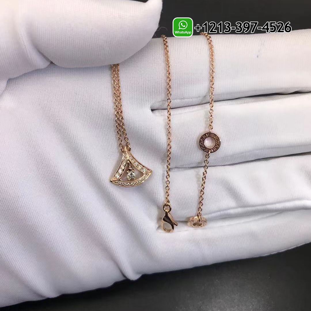 Bulgari Divas’ Dream 18K Rose Gold Set Diamonds Necklace Ref.: 354363