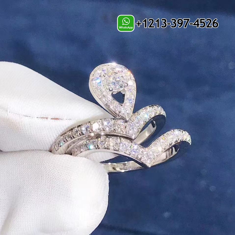 Chaumet Josephine Aigrette 18K White Gold Diamond Combination Ring 083510-083590