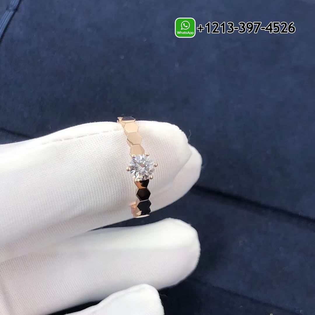 Chaumet Bee My Love 18K Rose Gold Diamond Ring J4NC00